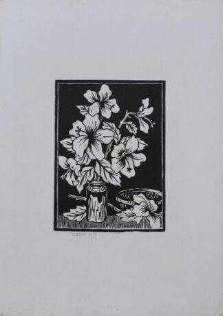 Linocut On Paper by Gregoire Boonzaier