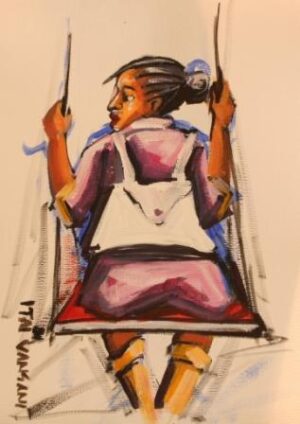 Acrylic painting by Itai Vangani