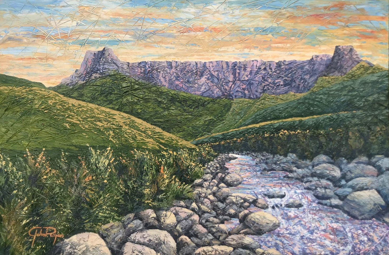 Amphitheatre Sunrise - Acrylic Painting 100 x 150 cm Without a frame 1 Acrylic Painting