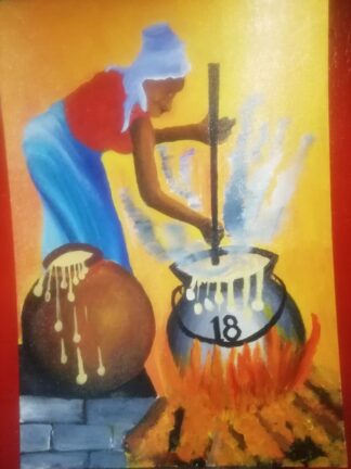 Acrylic Painting by Nicholas Makhubo 