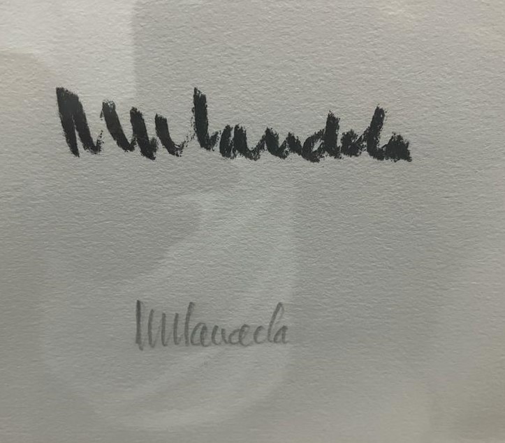 Handprint by Nelson Mandela - Image 3