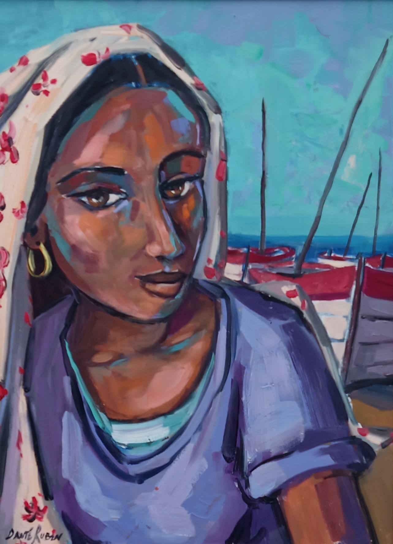 Oil Painting Fantastic Art Dante Ruben Size 41 x 31cm