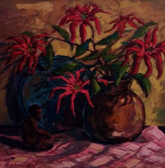 Oil On Canvas by Dante Ruben Size 40 x 40 cm - SOLD