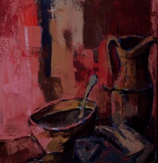 Oil On Canvas by Dante Ruben 40 x 40 cm