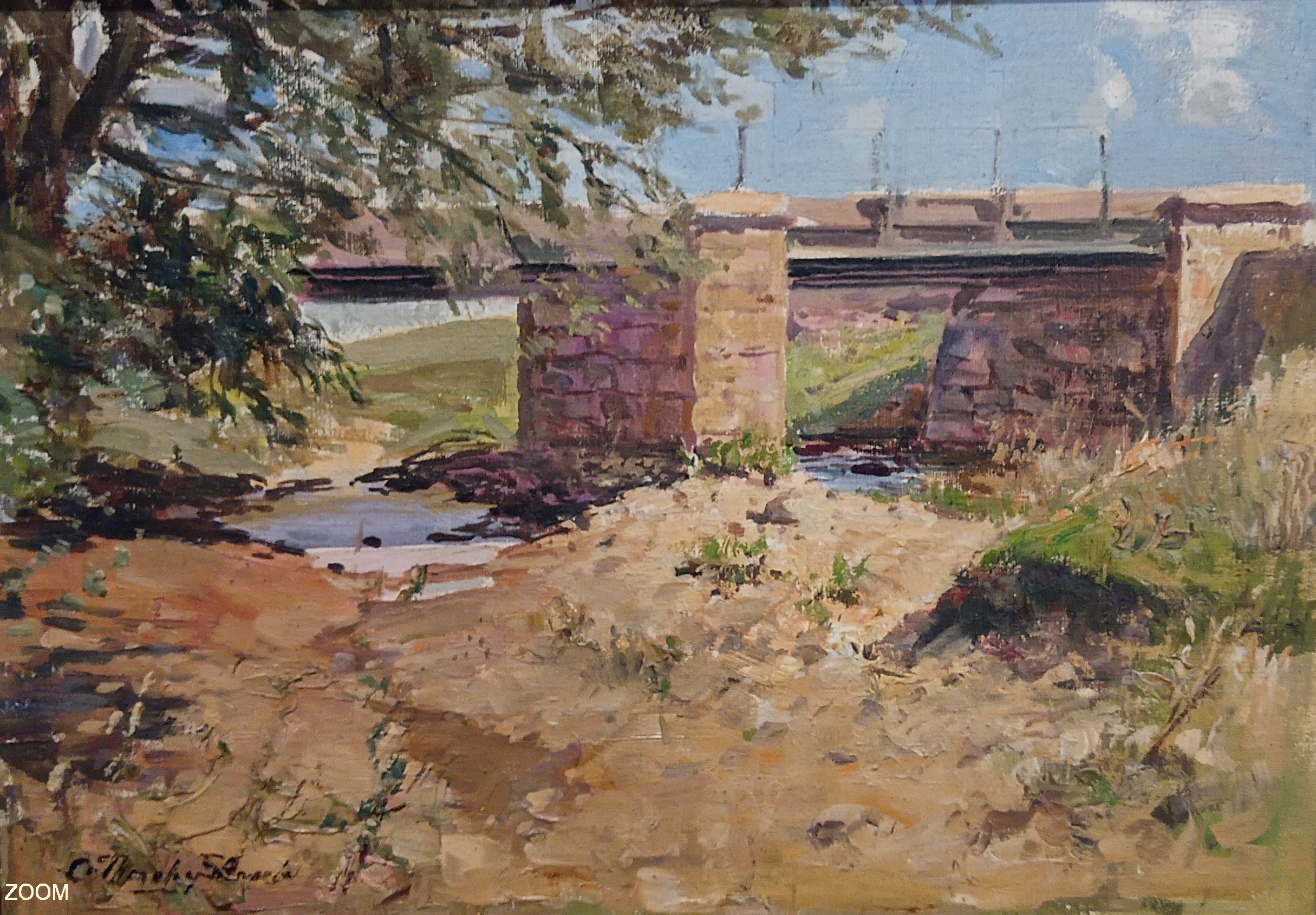 Oil Painting by Cecil Thornley Stewart 1 Oil Painting by Cecil Thornley Stewart