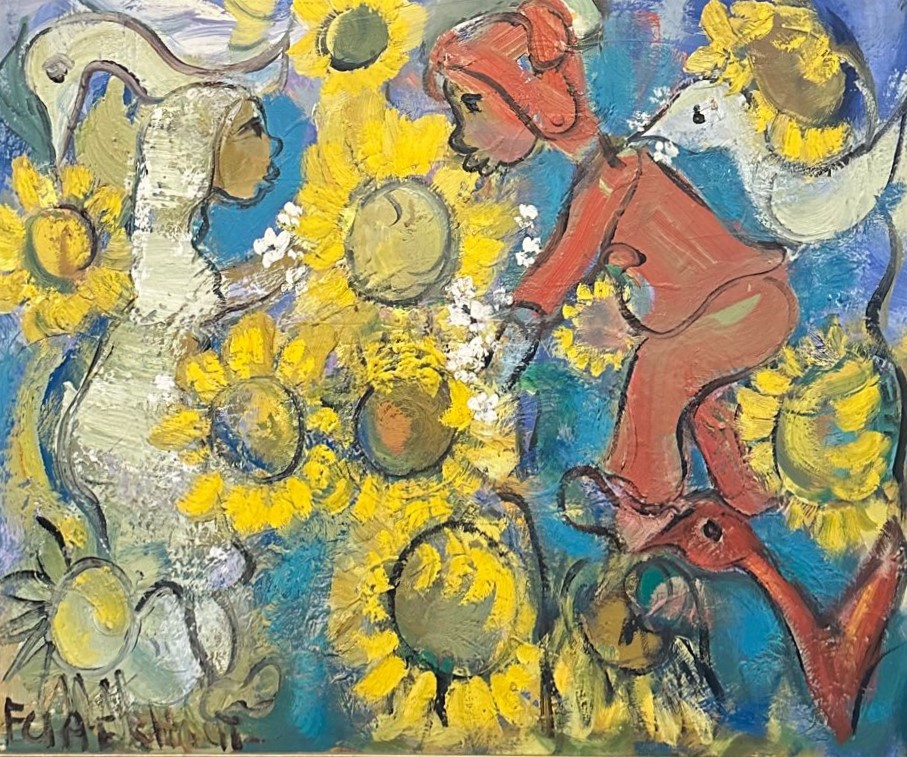 Oil painting Frans Claerhout Size 74 x 87cm