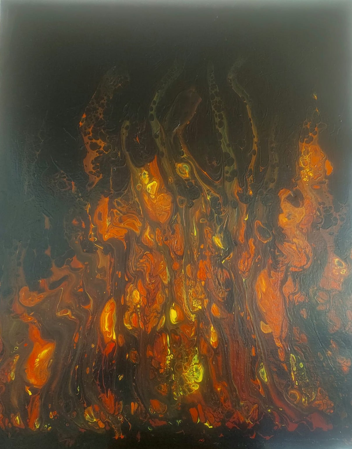 Rene Engelbrecht Fire Painting