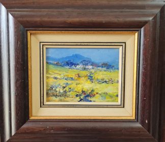 Artist Kobus Kotze Oil Canvas Size  15 x 20 cm
