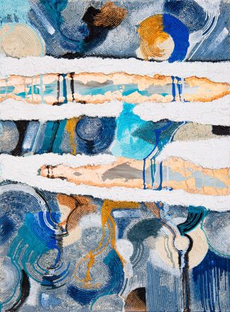 Pastel and Acrylic on Canvas by Elle du Toit