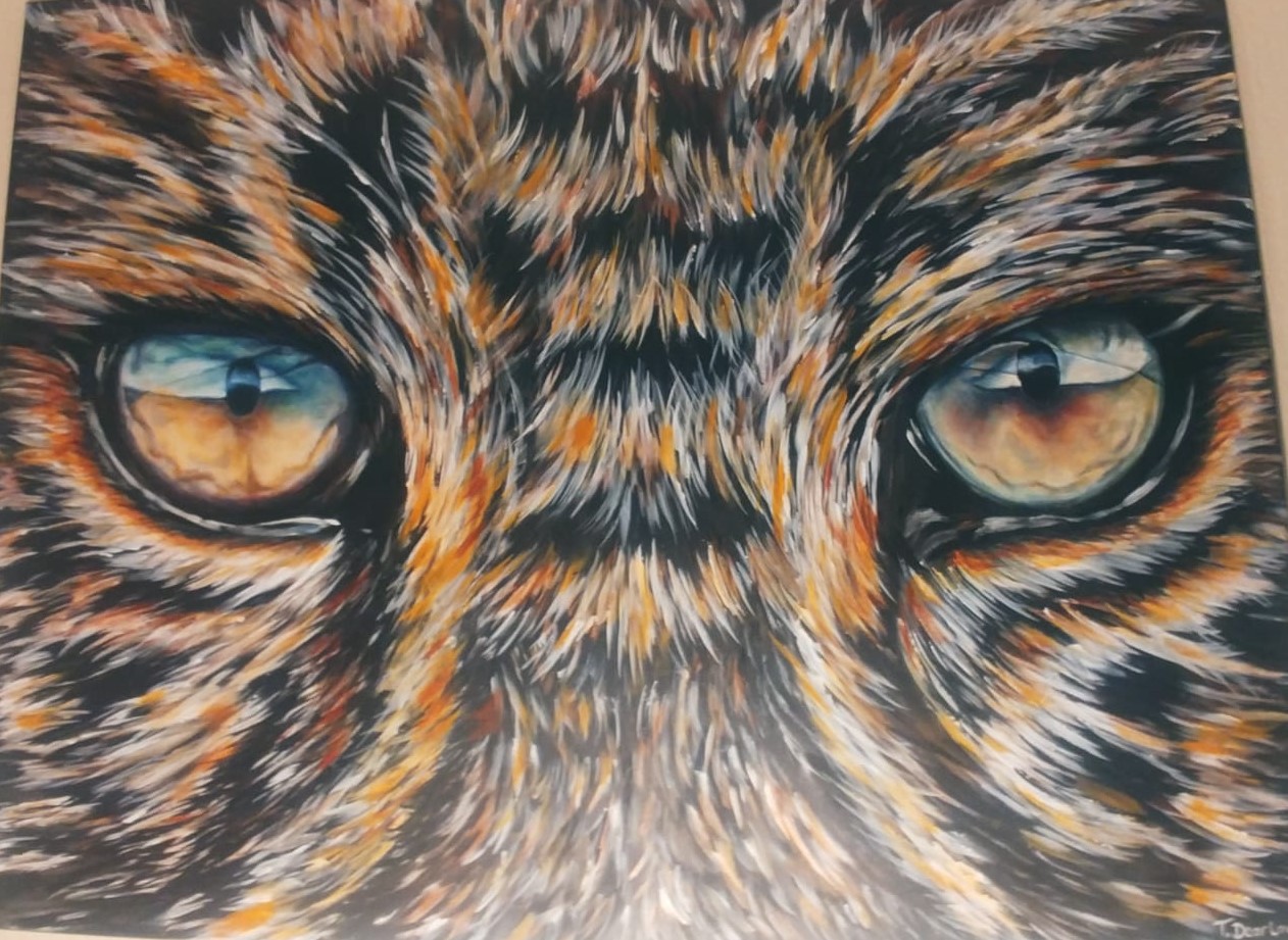 STARE Acrylic Painting by Tiffany Mare 1 STARE Acrylic Painting by Tiffany Mare