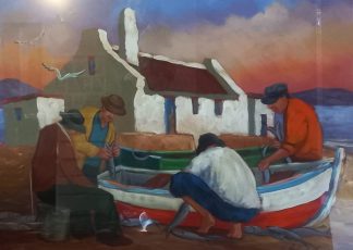 Fantastic Oil Painting by Freda van der Merwe