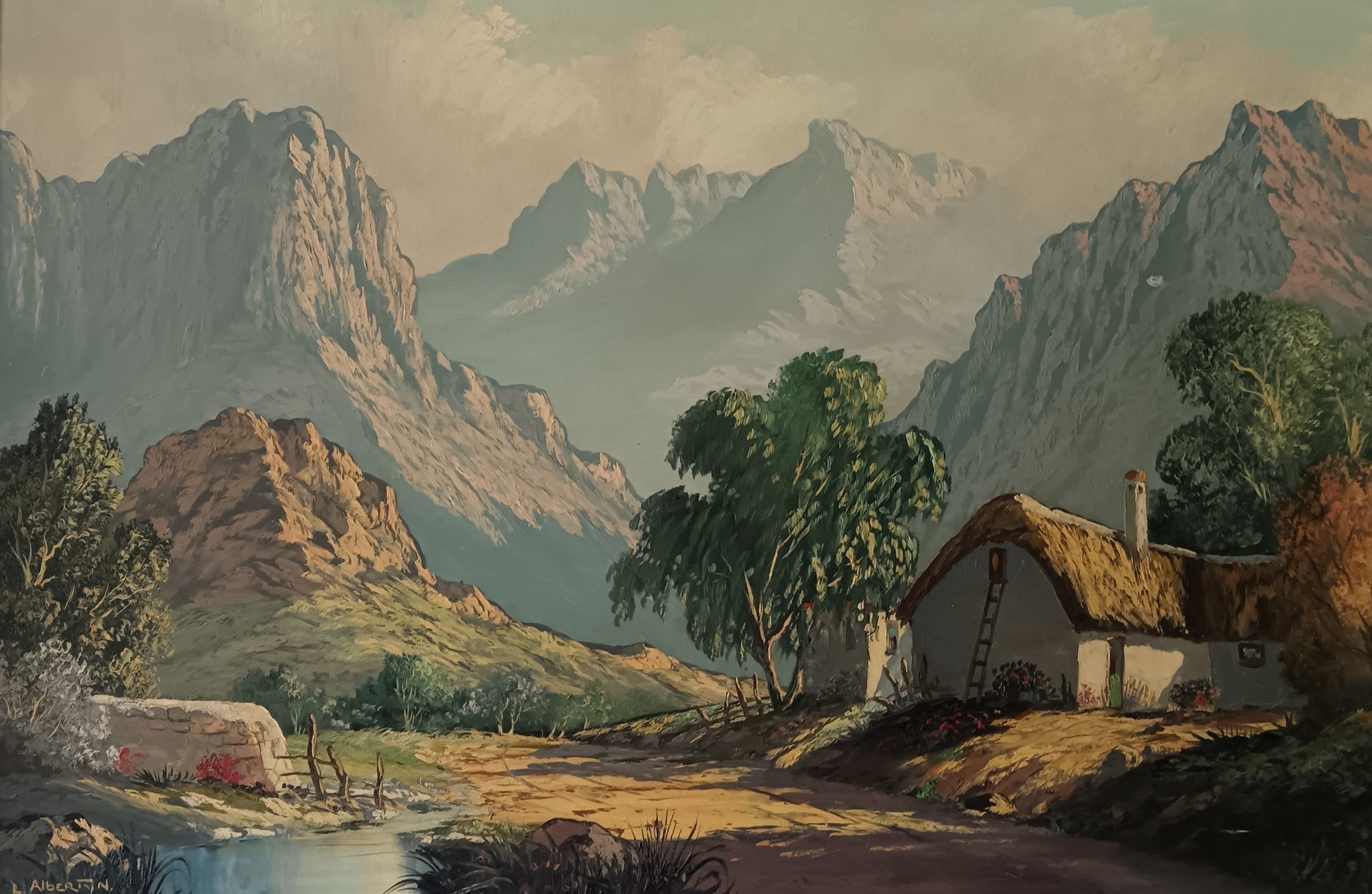 Beautiful Landscape Oil Painting by L Albertyn 1 Beautiful Landscape Oil Painting by L Albertyn