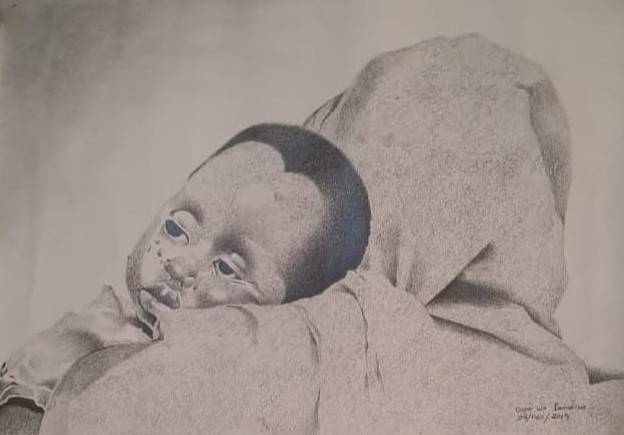 Monochrome done with pencil on paper by Sabata Ramatiisa 1 Monochrome Done with Pencil on Paper by Sabata Ramatiisa