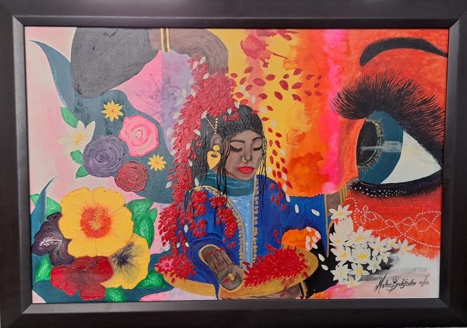 Colours of Blessings - Colourful Acrylic Painting by Sakura Shiatsu 2 Painting