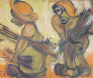 Wood carrier by Frans Claerhout