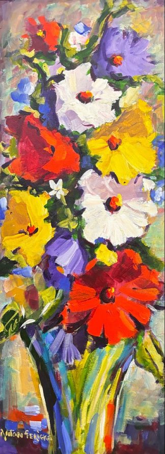 Colourful Acrylic Flower by Anton Gericke