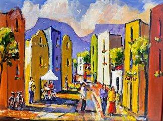Street scene by Anton Gericke