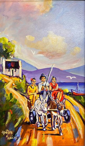 Donkey Cart by Anton Gericke size 400 x 240 millimetres