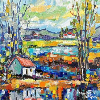 Wetlands 2 by Marlise Le Roux 240 x 240mm