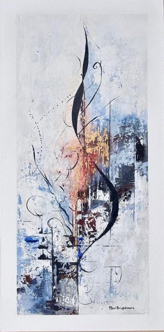 Shimmering collection of time by Mari Brightmore 1000 x 500mm