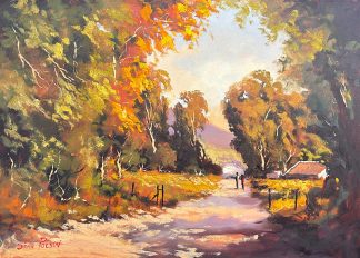 Figures in a Landscape by Stan Polson 420 x 590mm