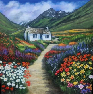 Original Oil Painting - Path to Home