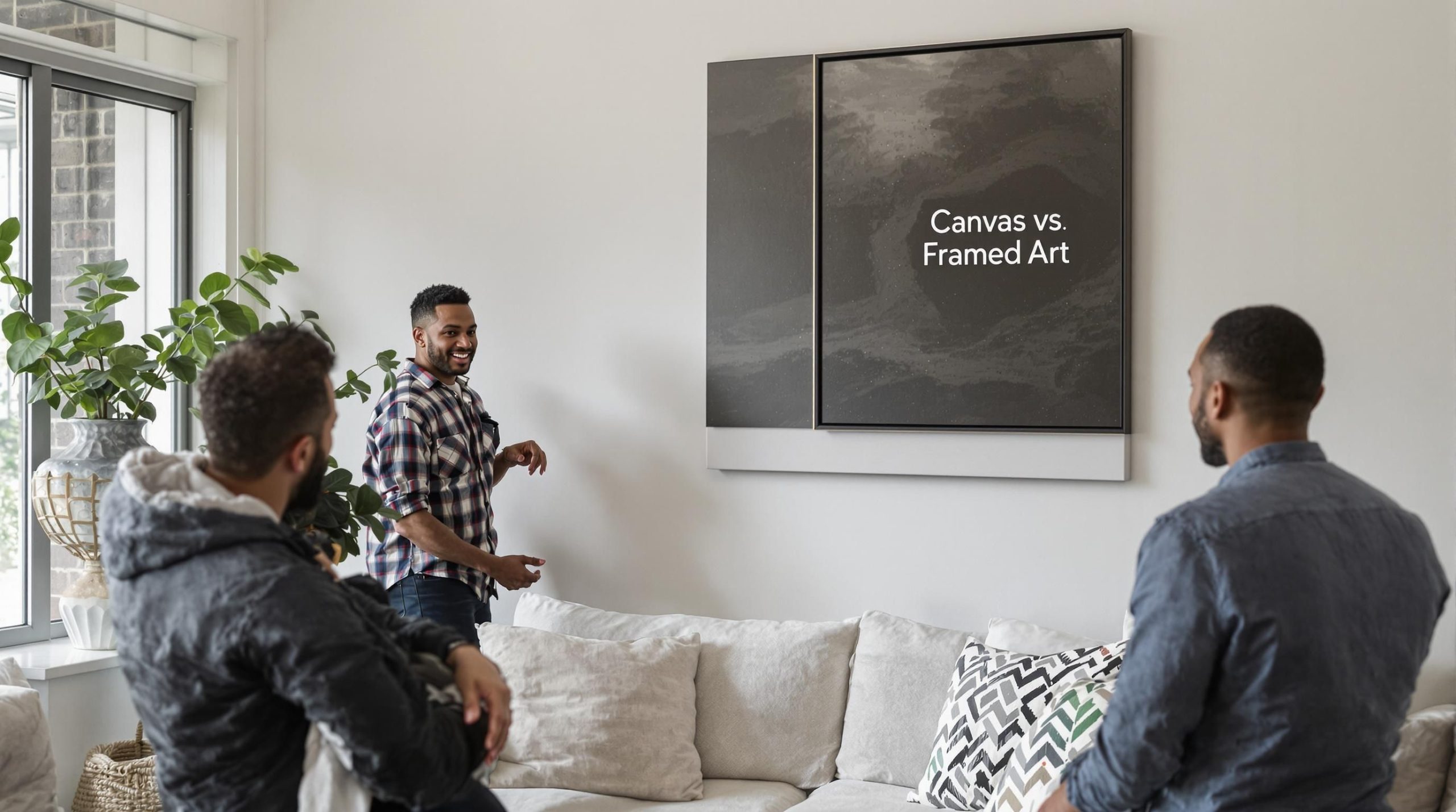 canvas vs framed art