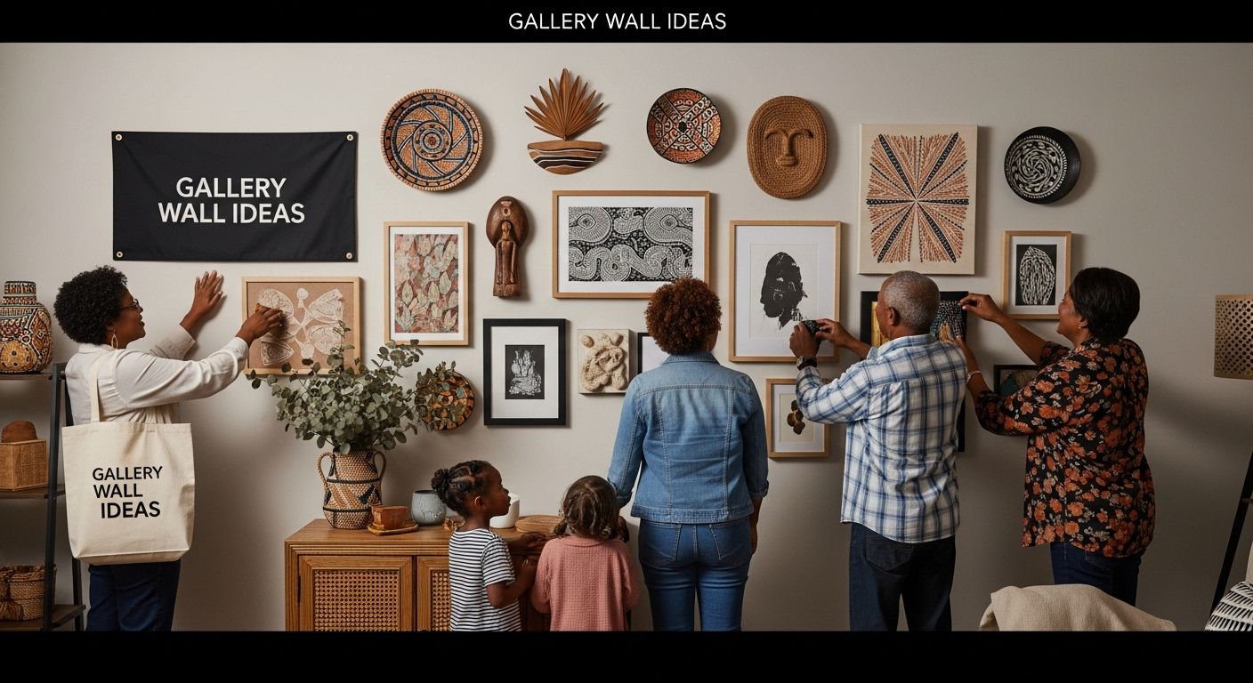 gallery wall living room