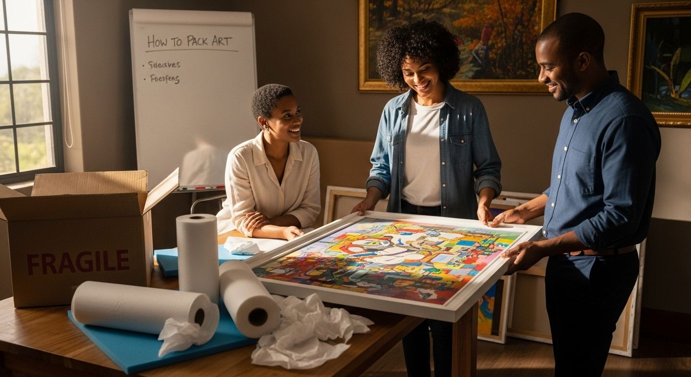 art packing shipping