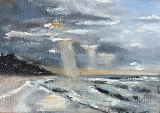 Cola Beach - Oil on Canvas by Cornelie Wolff