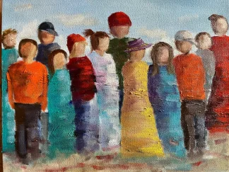 Family Photo - Original Oil Painting by Cornelie Wolff