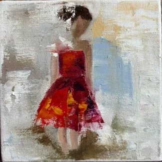 Farewell Dance 4 Original Oil Painting by Cornelie Wolff