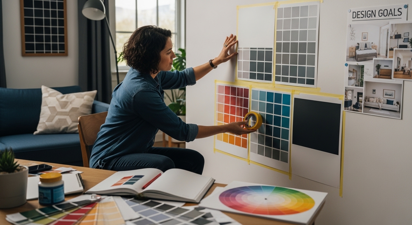 wall paint selection process