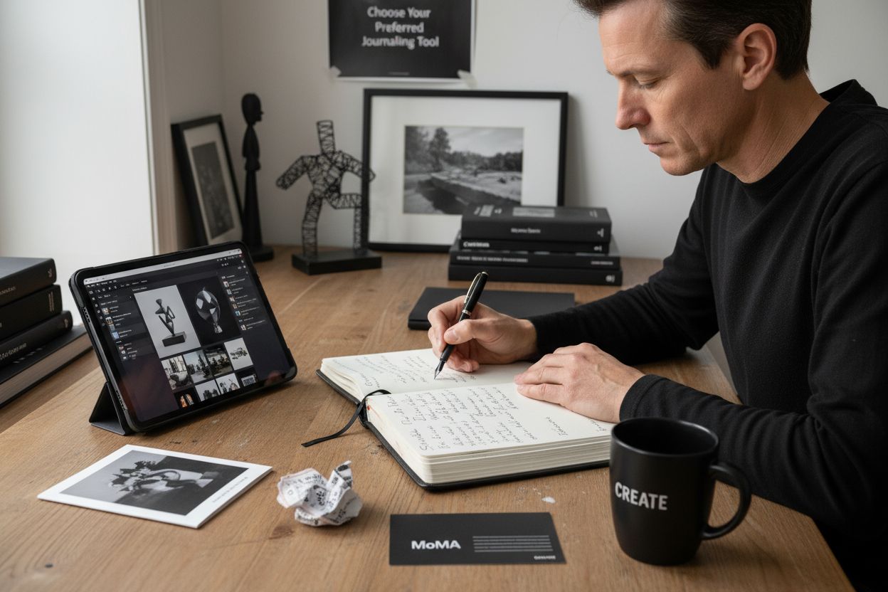 art collector journaling