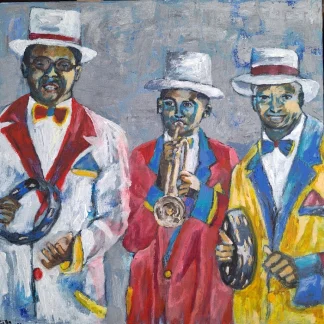 The Minstrels – Acrylic Painting by Cilla Lowen