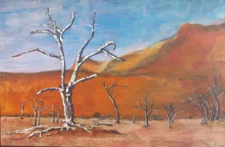 Petrified Forest Painting by Cilla Lowen