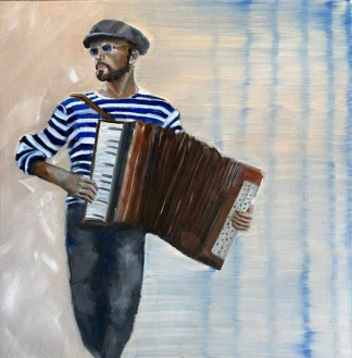 Accordion Serenade by Cornelie Wolff
